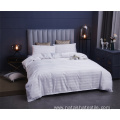 Hotel luxury polyester solid satin 4pcs bedding sets